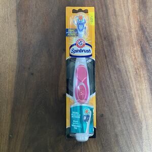 Spinbrush Pro + Dual Action Soft Bristle Pink Electric Toothbrush Arm & Hammer